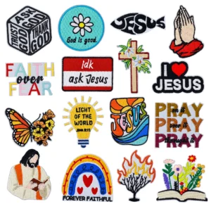 JESUS Emblem Clothing Accessories Badge Sticker Embroidered Embroidery Sticker Iron-on Patches