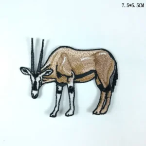 Cartoon Sika Deer Cloth Stickers Exquisite Deer Head Tibetan Antelope Small Animal Children Adhesive Clothing Accessories