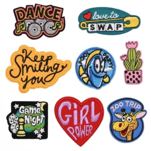 Emblem Clothing Accessories Badge Sticker Embroidered Embroidery Sticker Iron-on Patches